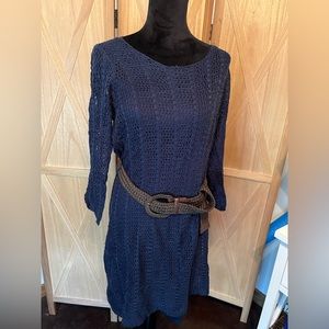 Navy long sleeve dress